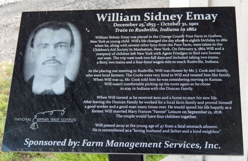 William Sidney Emay Marker. Click for full size. William Sidney Emay Marker image. Click for full size.