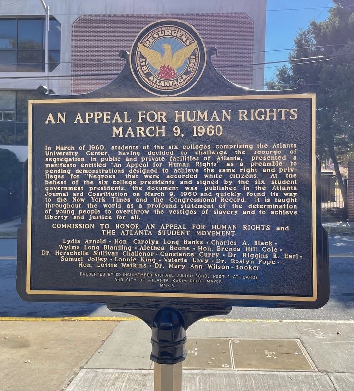 An Appeal for Human Rights Marker image. Click for full size.