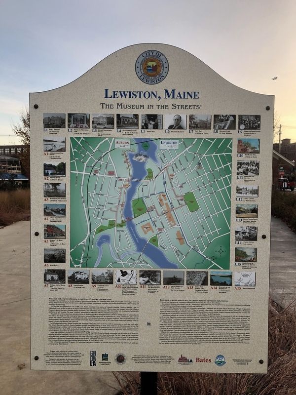 Lewiston, Maine Marker image. Click for full size.