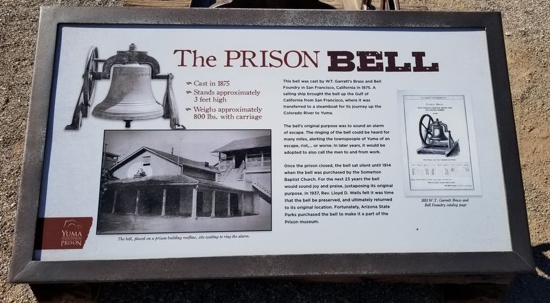 The Prison Bell Marker image. Click for full size.