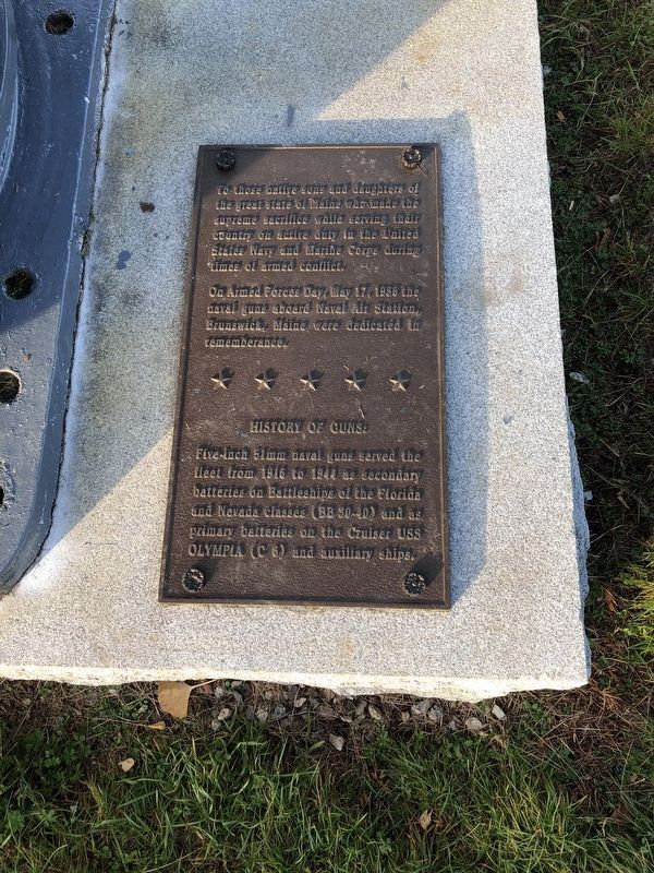 Naval Air Station Gun Marker image. Click for full size.