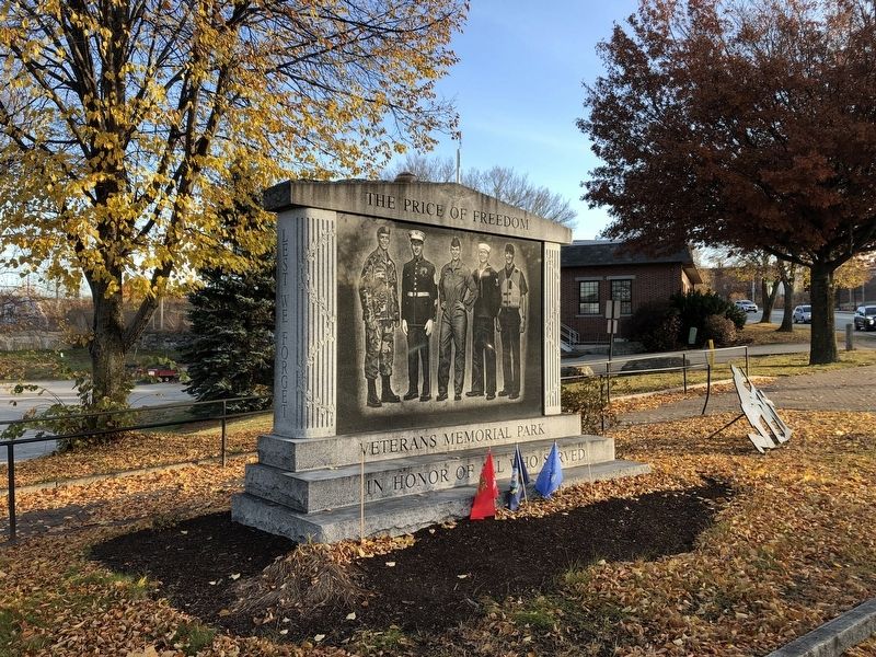 Veterans Memorial Park Marker. Click for full size. Veterans Memorial Park Marker image. Click for full size.