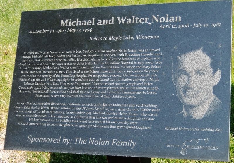 Michael and Walter Nolan Marker image. Click for full size.