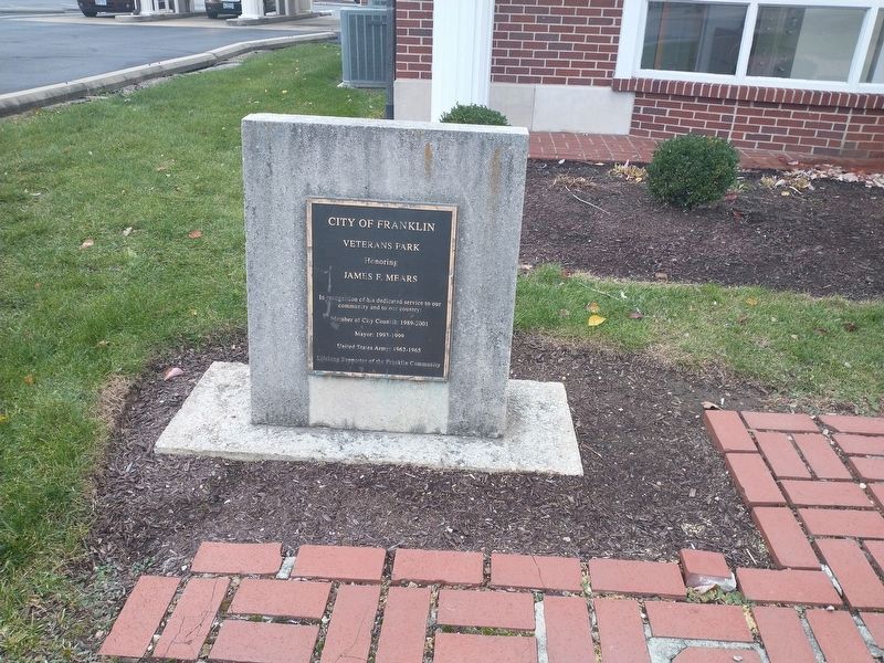 City of Franklin Veterans Park Marker image. Click for full size.