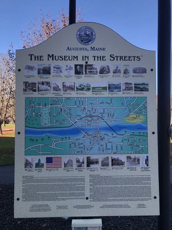 Augusta, Maine Marker image. Click for full size.