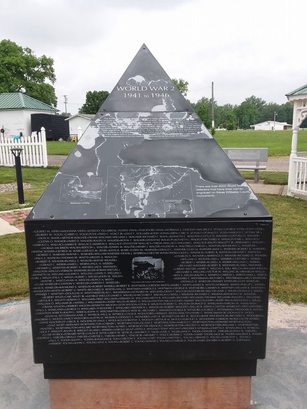 Williams County World War 2 Memorial image. Click for full size.