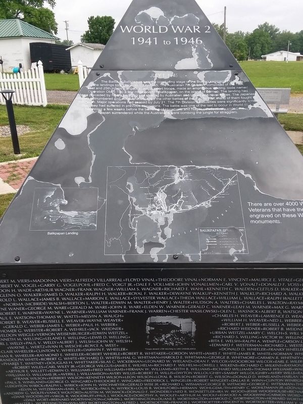 Williams County World War 2 Memorial image. Click for full size.
