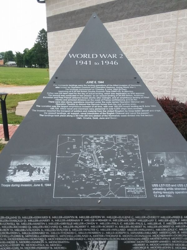 Williams County World War 2 Memorial image. Click for full size.