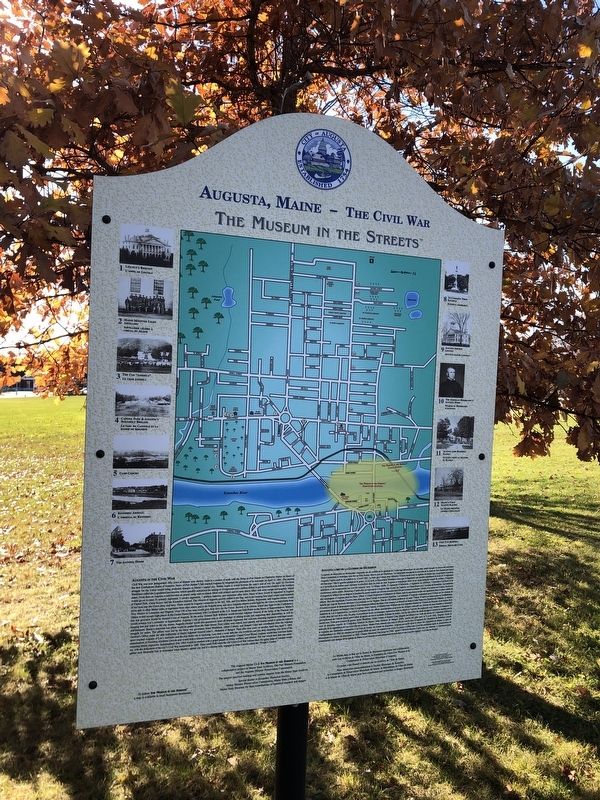 Augusta, Maine  The Civil War Marker image. Click for full size.
