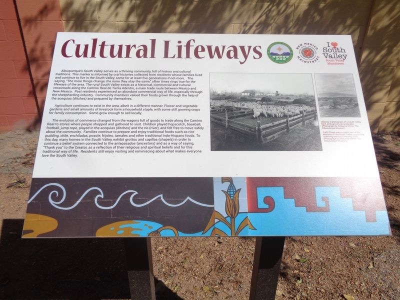 Cultural Lifeways Marker image. Click for full size.