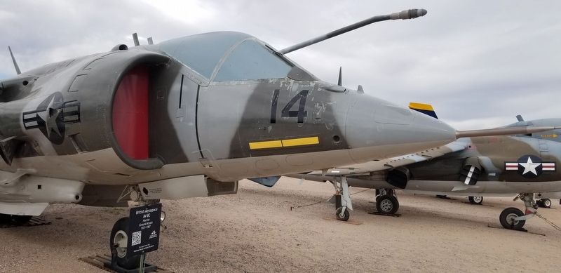 The front of the British Aerospace AV-8C with Marker image. Click for full size.