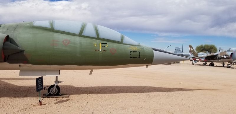 The front of the Lockheed F-104D and Marker. Click for full size. The front of the Lockheed F-104D and Marker image. Click for full size.
