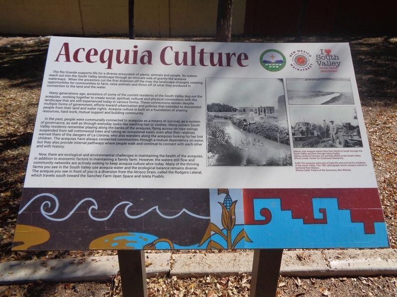 Acequia Culture Marker image. Click for full size.