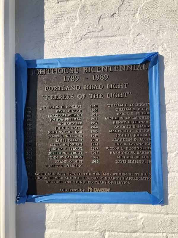 Lighthouse Bicentennial Marker image. Click for full size.