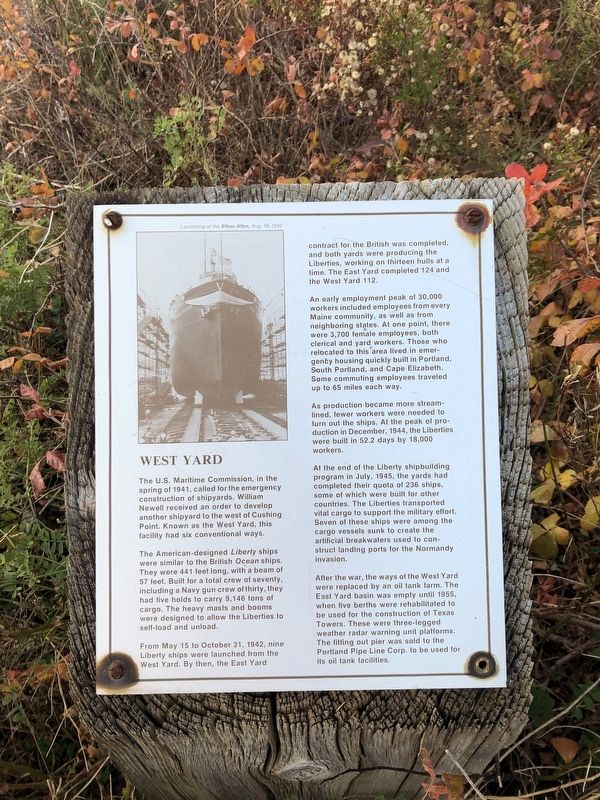 West Yard Marker image. Click for full size.
