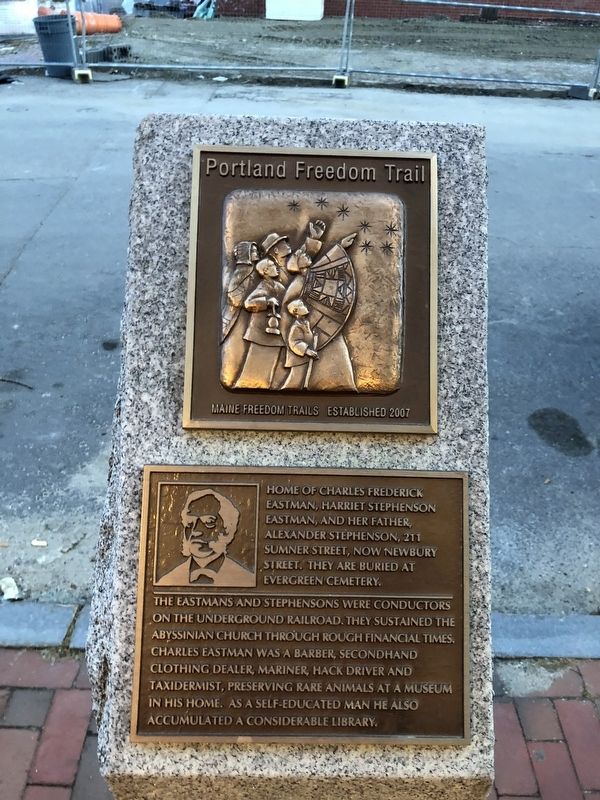 Home of Charles Frederick Eastman, Harriet Stephenson Eastman, and her father, Alexander Stephenson Marker. Click for full size. Home of Charles Frederick Eastman, Harriet Stephenson Eastman, and her father, Alexander Stephenson Marker image. Click for full size.