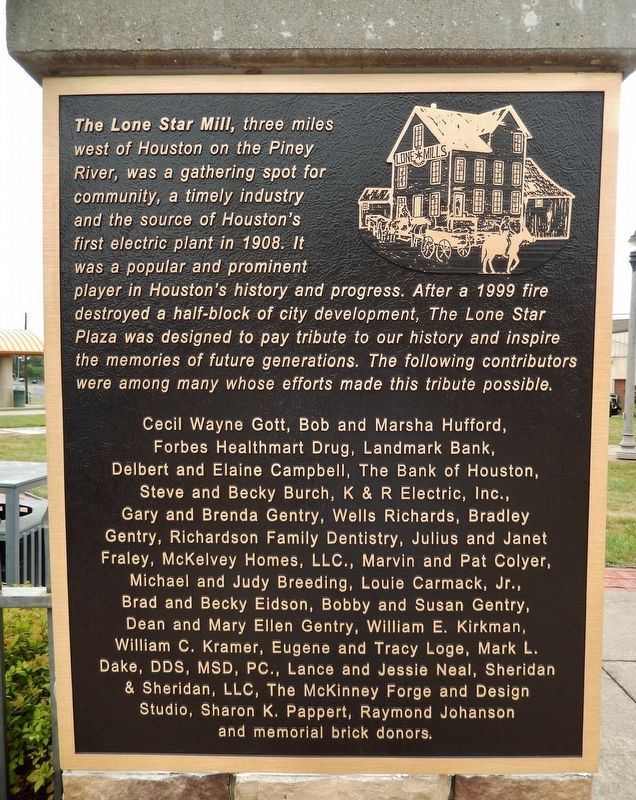 The Lone Star Mill Marker image. Click for full size.