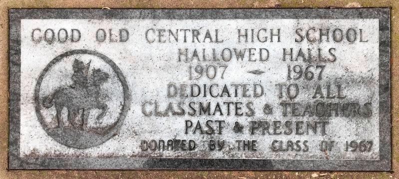 Central High School Site Marker image. Click for full size.