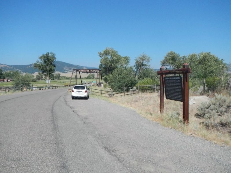 The Boulder River Bridge and Marker image. Click for full size.