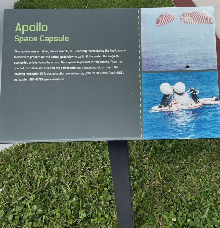 Apollo Space Capsule Marker image. Click for full size.