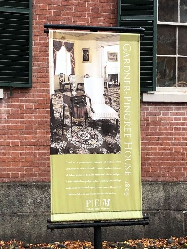 Banner on the grounds of the house. Click for full size. Banner on the grounds of the house image. Click for full size.