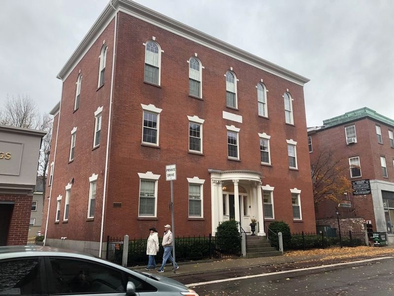 The Gideon Tucker Mansion and Marker. Click for full size. The Gideon Tucker Mansion and Marker image. Click for full size.