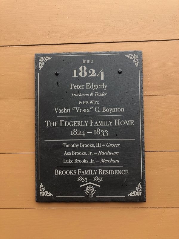 Edgerly-Brooks House Marker. Click for full size. Edgerly-Brooks House Marker image. Click for full size.