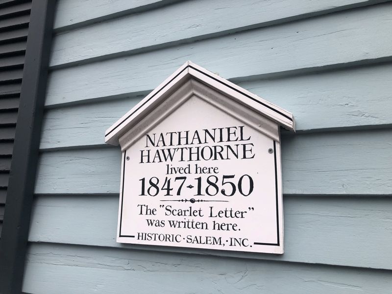 Nathaniel Hawthorne lived here 1847 - 1850 Marker image. Click for full size.