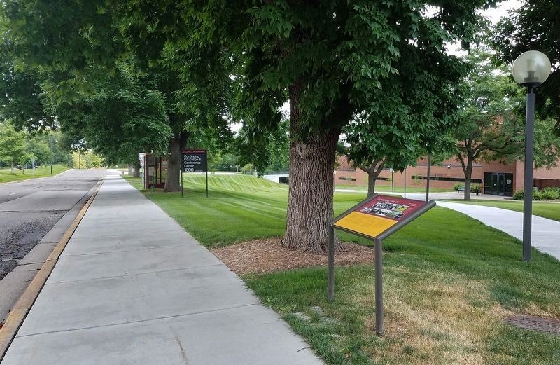Extending the U Marker in front of the Continuing Education and Conference Center. Click for full size. Extending the U Marker in front of the Continuing Education and Conference Center image. Click for full size.