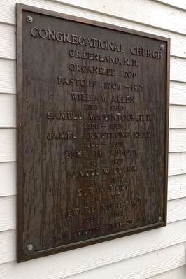 Congregational Church Marker image. Click for full size.