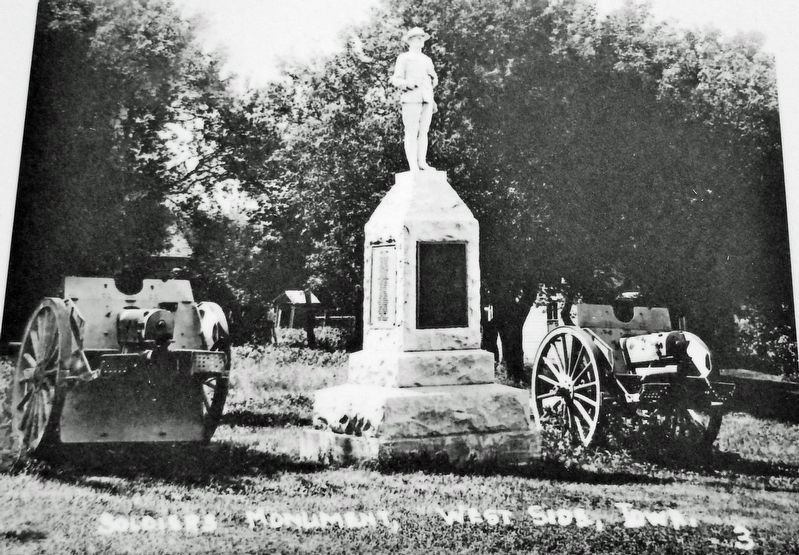 Marker detail: Westside Soldier's Monument image. Click for full size.