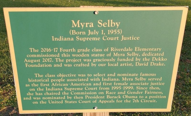 Myra Selby Marker image. Click for full size.