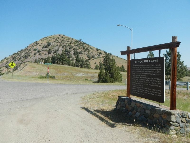 The Prickly Pear Diggings Marker. Click for full size. The Prickly Pear Diggings Marker image. Click for full size.