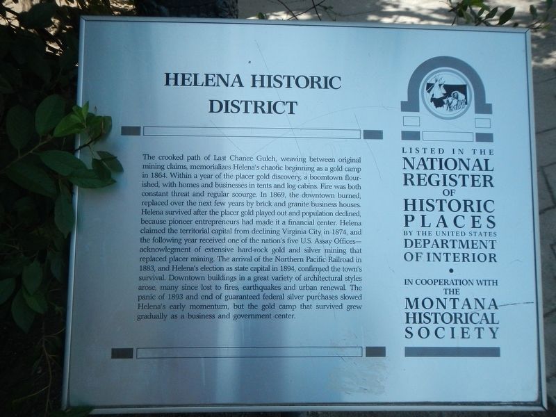 Helena Historic District Marker image. Click for full size.