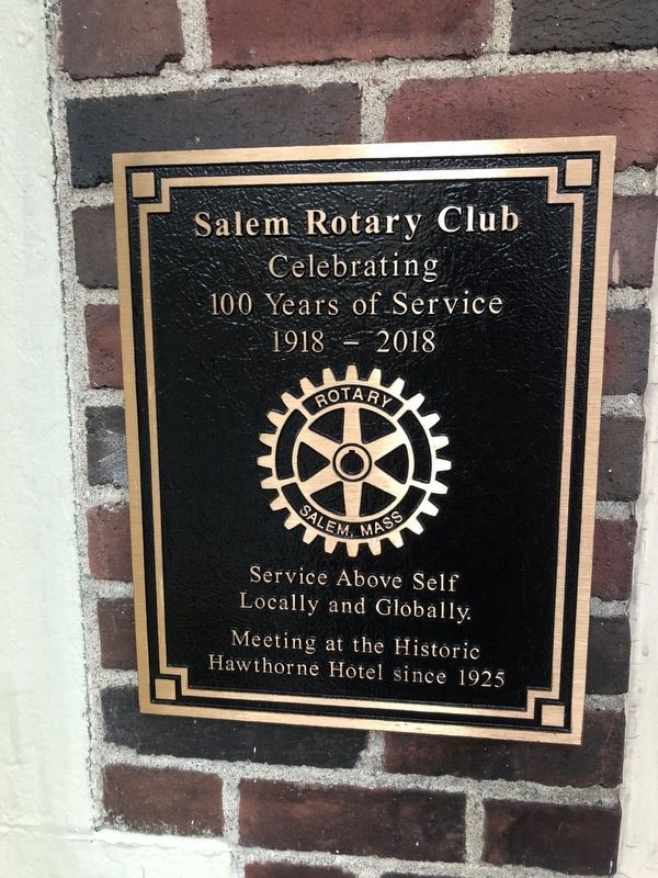 Salem Rotary Club Marker image. Click for full size.