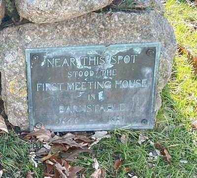 First Meeting House In Barnstable Marker image. Click for full size.