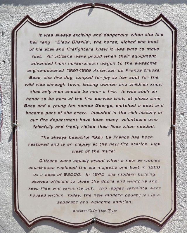Metropolis Fire Department History Marker image. Click for full size.