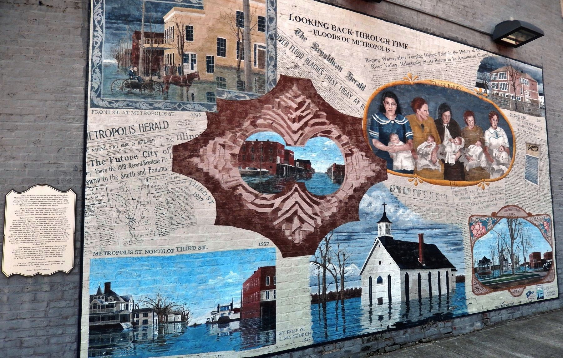 Looking Back Through Time Mural image. Click for full size.