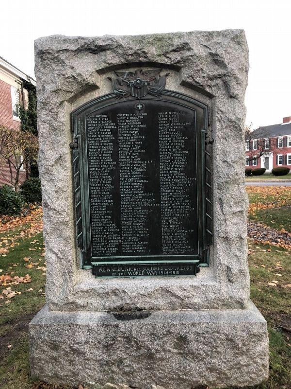 World War I Memorial. Click for full size. World War I Memorial image. Click for full size.