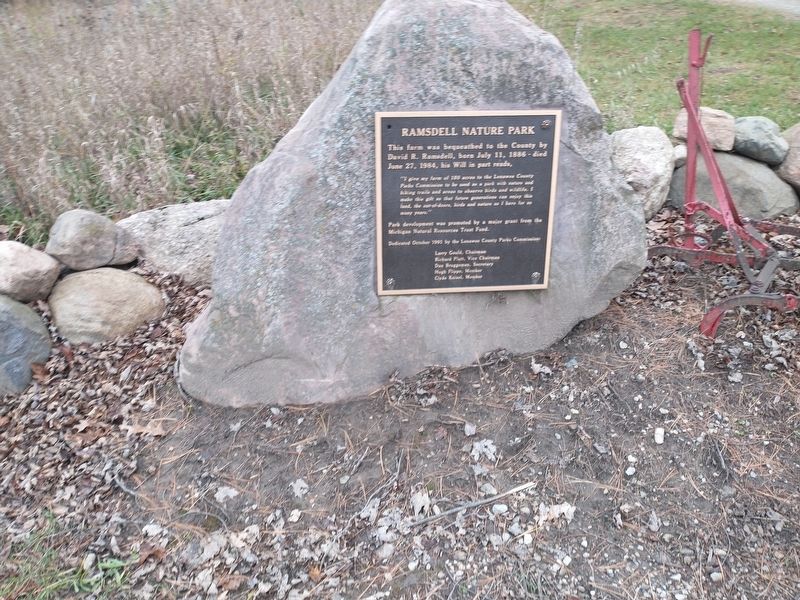Ramsdell Nature Park Marker. Click for full size. Ramsdell Nature Park Marker image. Click for full size.