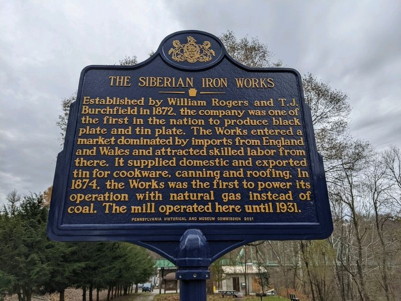 The Siberian Iron Works Marker image. Click for full size.