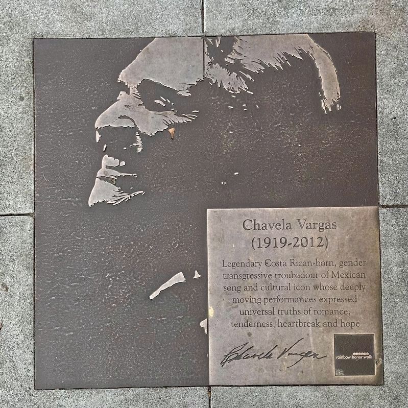 Chavela Vargas Marker image. Click for full size.