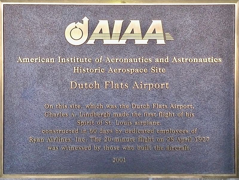 Dutch Flats Airport Marker image. Click for full size.