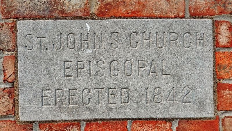 St. John's Episcopal Church Cornerstone image. Click for full size.