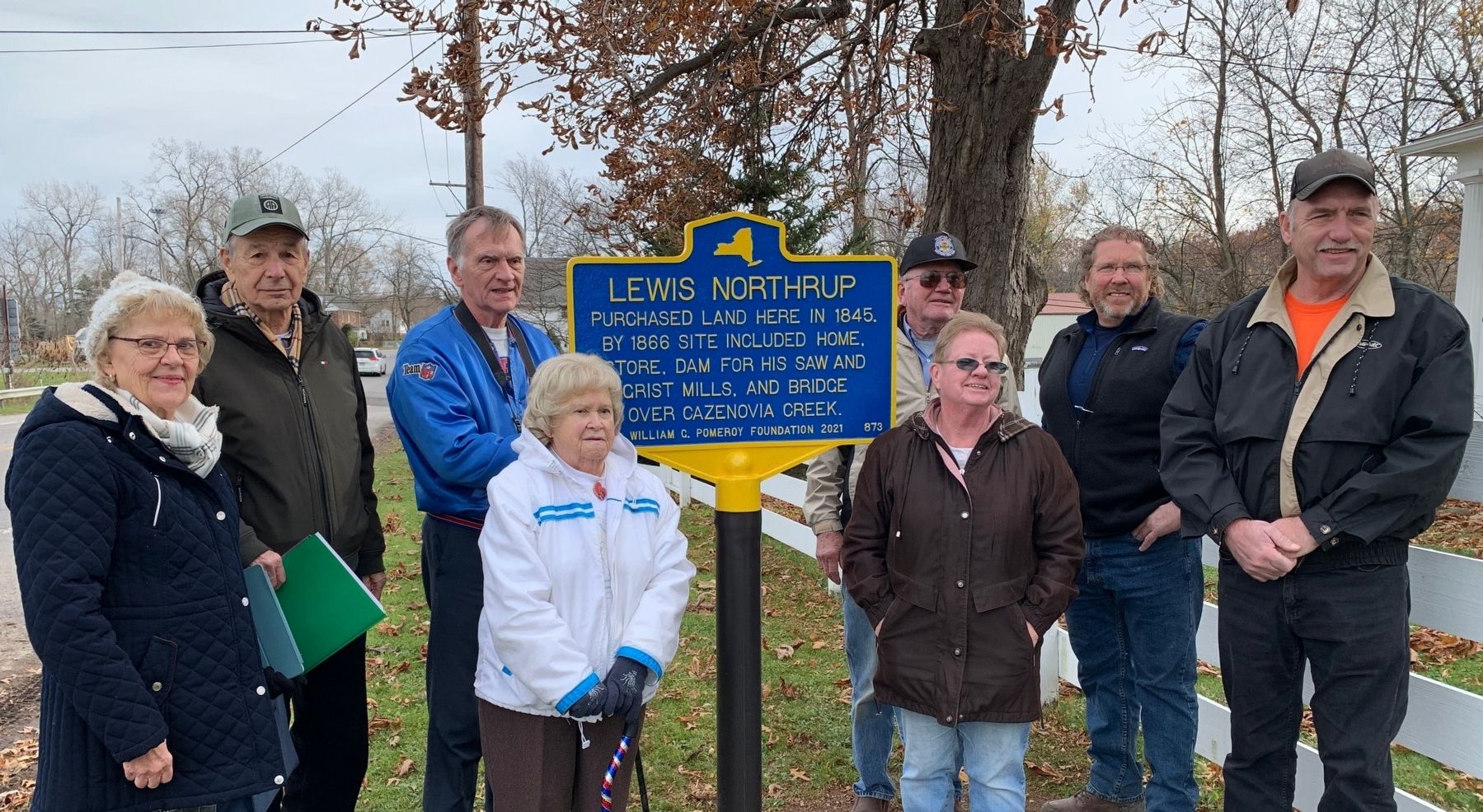 Lewis Northrup Historical Marker Unveiling Nov. 20, 2021. Click for full size. Lewis Northrup Historical Marker Unveiling Nov. 20, 2021 image. Click for full size.