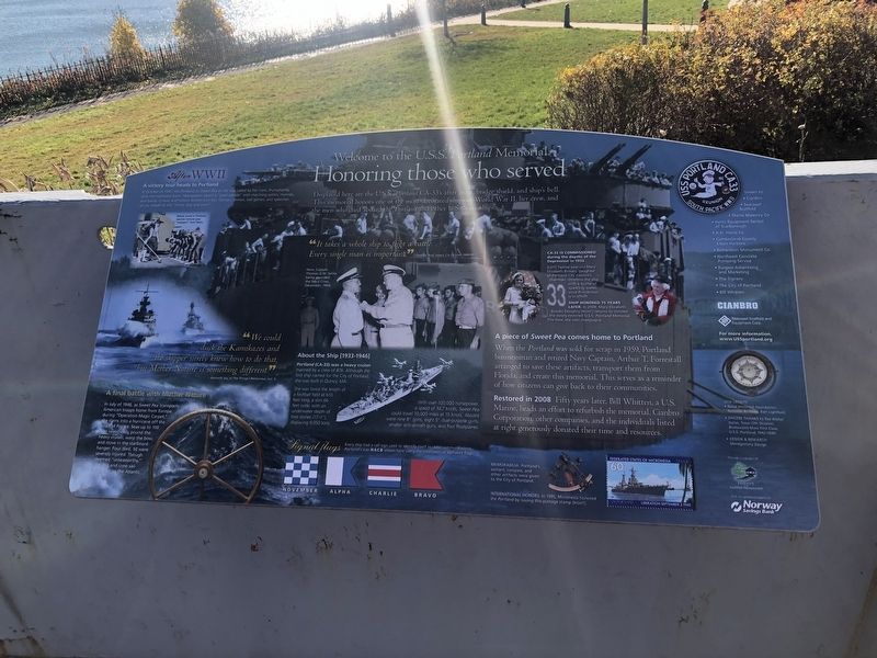 Honoring those who served Marker image. Click for full size.