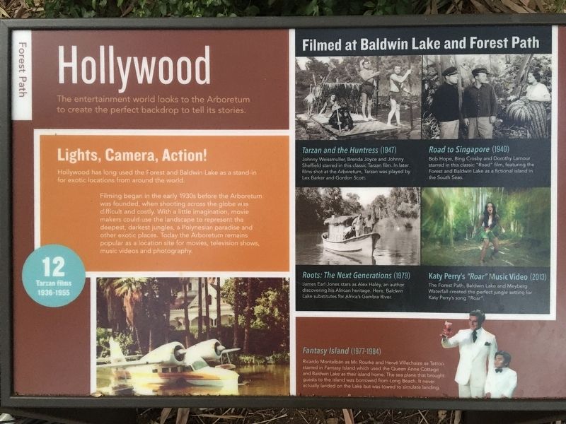 Hollywood at the Arboretum Marker image. Click for full size.