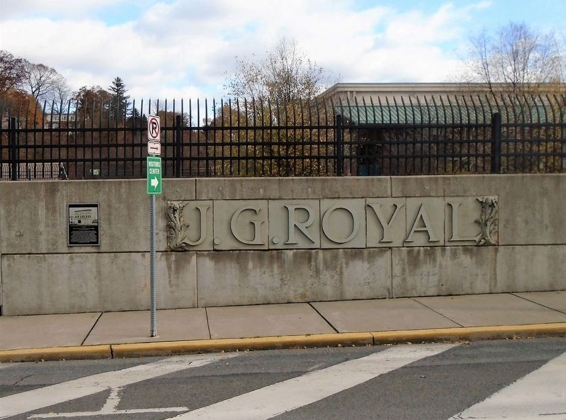 Architectural Elements of the Former J.G. Royal Building and Marker image. Click for full size.