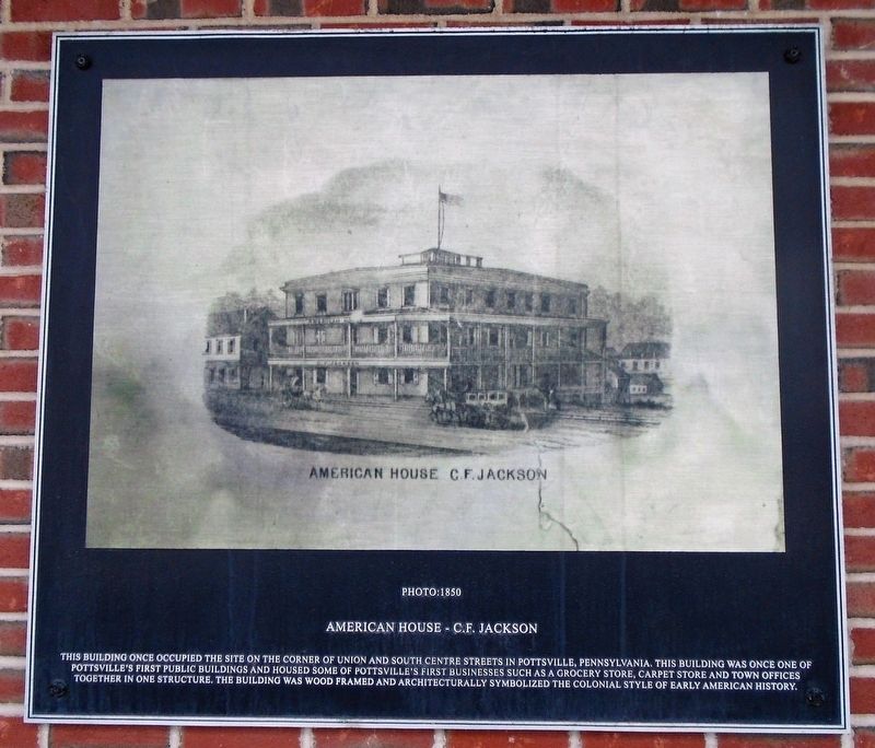 American House - C.F. Jackson Marker image. Click for full size.