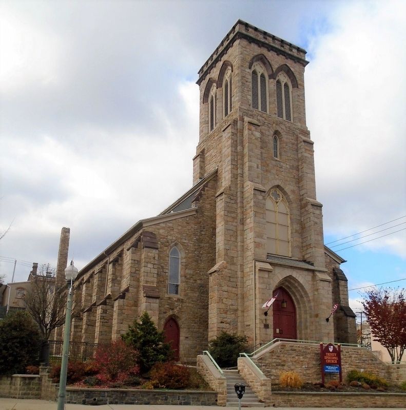 Trinity Episcopal Church and Marker image. Click for full size.